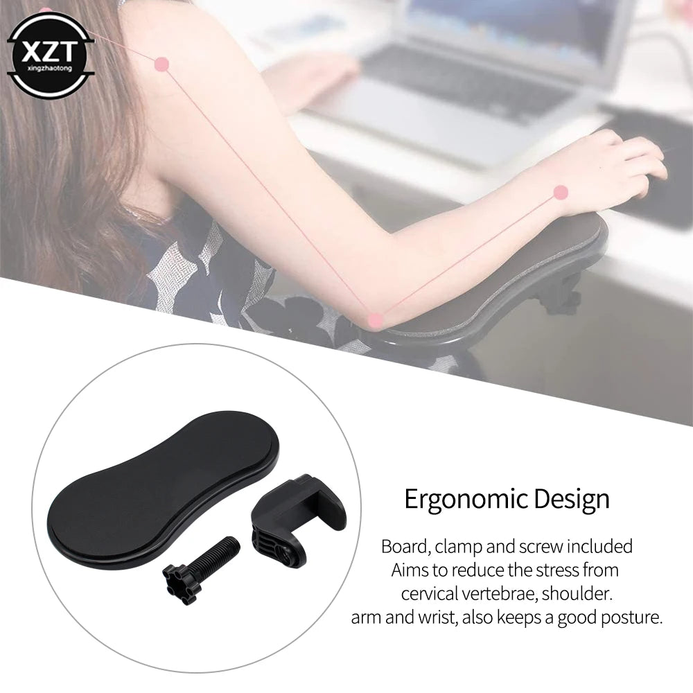 Armrest Pad Desk Computer Table Support Mouse Arm Wrist Rest Desktop Extension Hand Shoulder Protect Attachable Board Mousepad