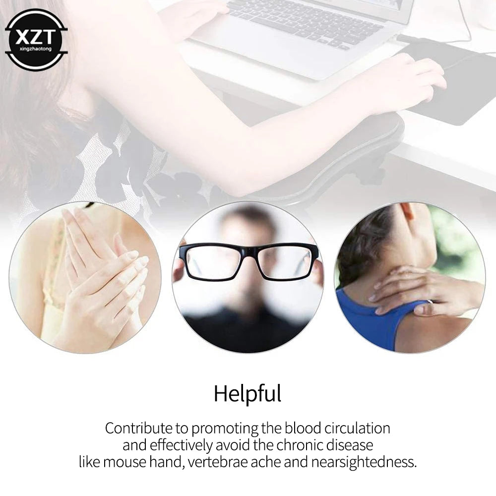 Armrest Pad Desk Computer Table Support Mouse Arm Wrist Rest Desktop Extension Hand Shoulder Protect Attachable Board Mousepad