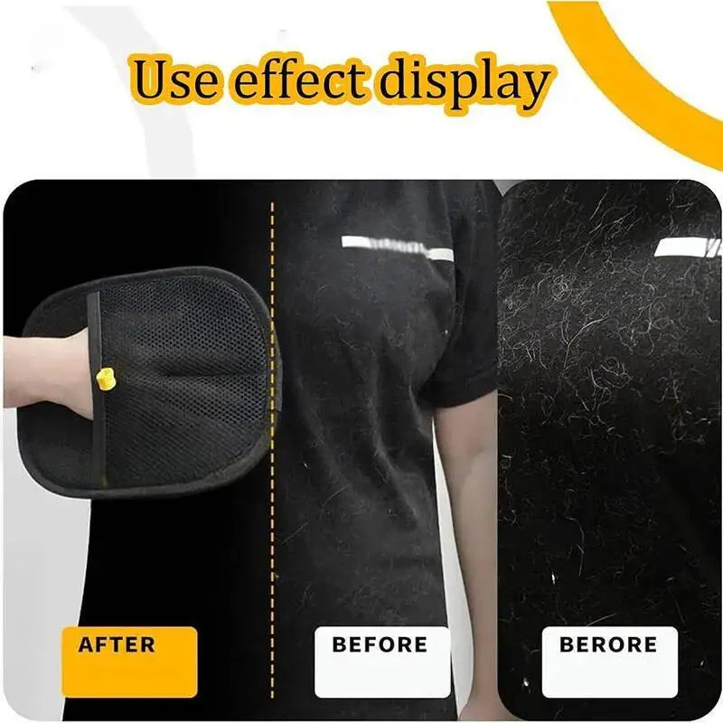 Pet Hair Removal Tool Reusable Static Removal Gloves, Double-Sided Grooming Gloves for Pets, Removes Pet Fur Hair for Carpets