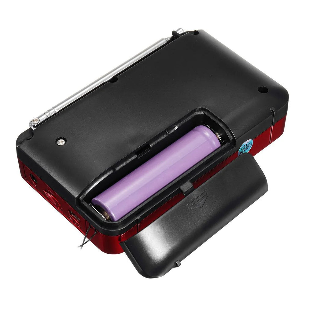 Multifunctional Portable Radio Hand Crank Solar Power FM AM WB NOAA Weather Radio Emergency LED Flashlight Flashlight Power Bank