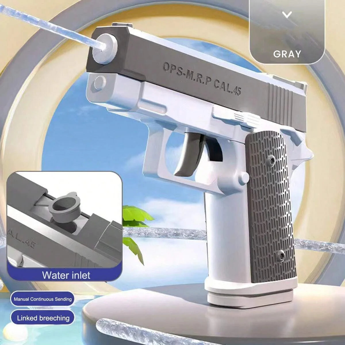 .M1911 Water Guns Pistol Toy Squirt Guns, Summer Pool Beach Shooting Games Outdoor Toys, Water Blaster Pistol for Kids Adult