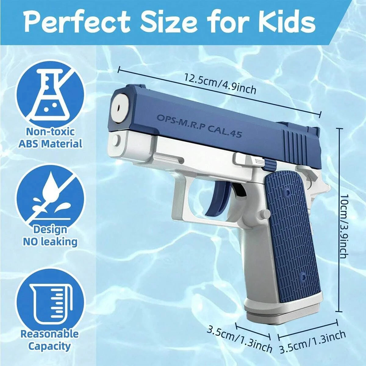 .M1911 Water Guns Pistol Toy Squirt Guns, Summer Pool Beach Shooting Games Outdoor Toys, Water Blaster Pistol for Kids Adult
