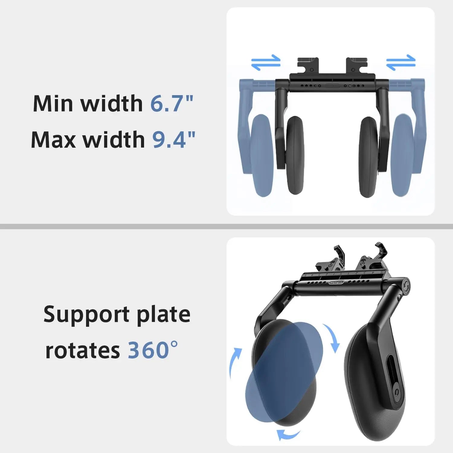 6-Way Adjustable Thickened Memory Foam Car Headrest Neck Pillow, Travel Car Sleeping,Suitable for Kids and Adults