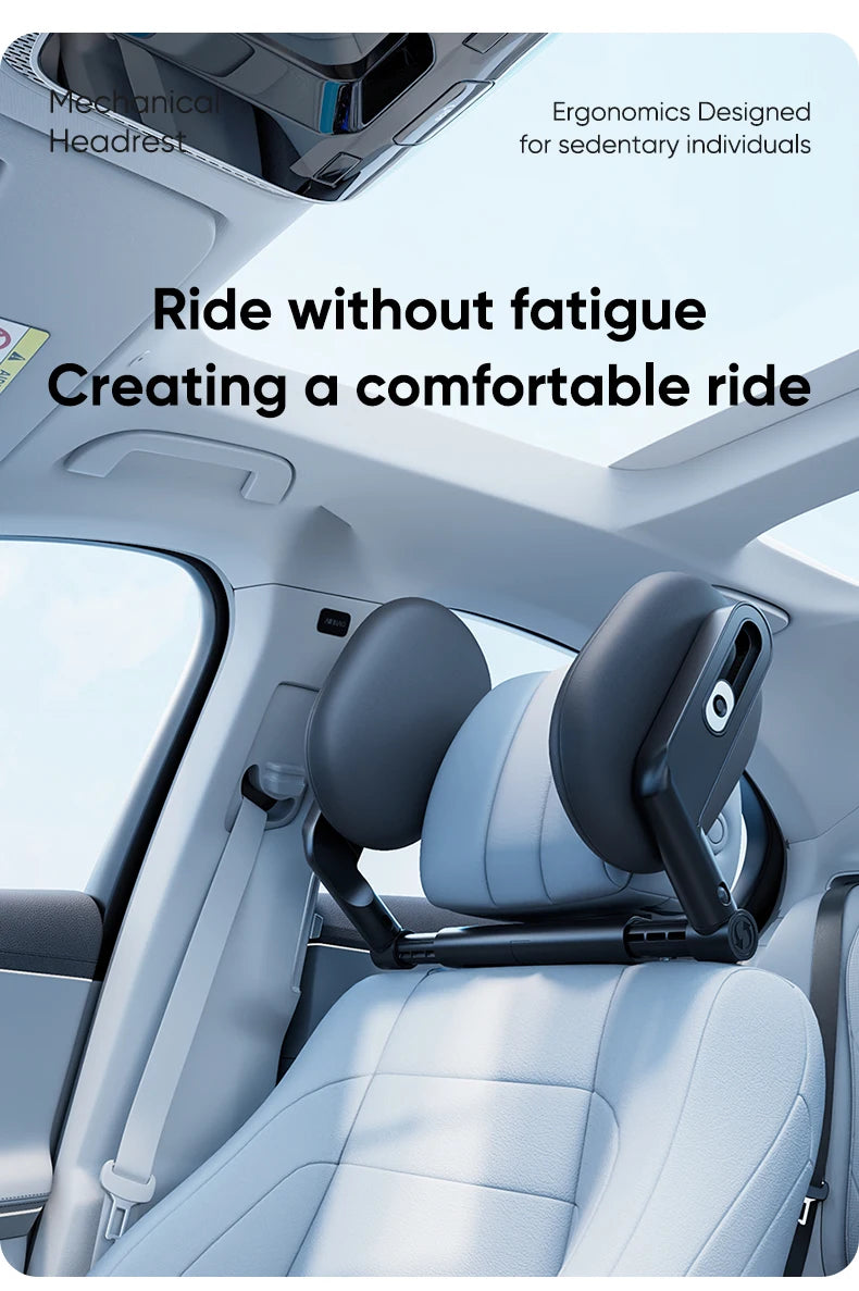 6-Way Adjustable Thickened Memory Foam Car Headrest Neck Pillow, Travel Car Sleeping,Suitable for Kids and Adults